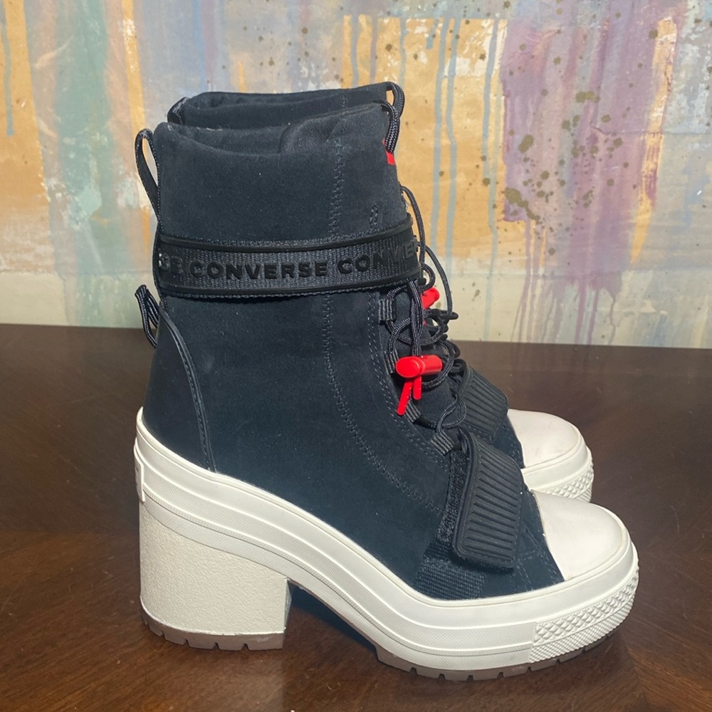 Converse Chuck Taylor All Star GR82 Extra Hi Top Black LTD Boots  size 5